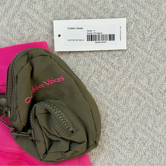 NWT Outdoor Voices Snacks 7/8 Legging in Azalea - Picture 4 of 4